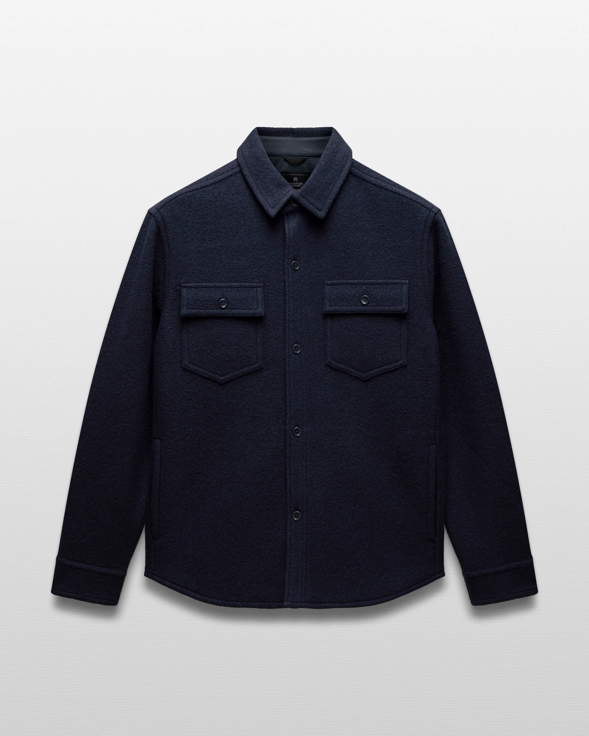 Boiled Wool Warden Overshirt - Image 7