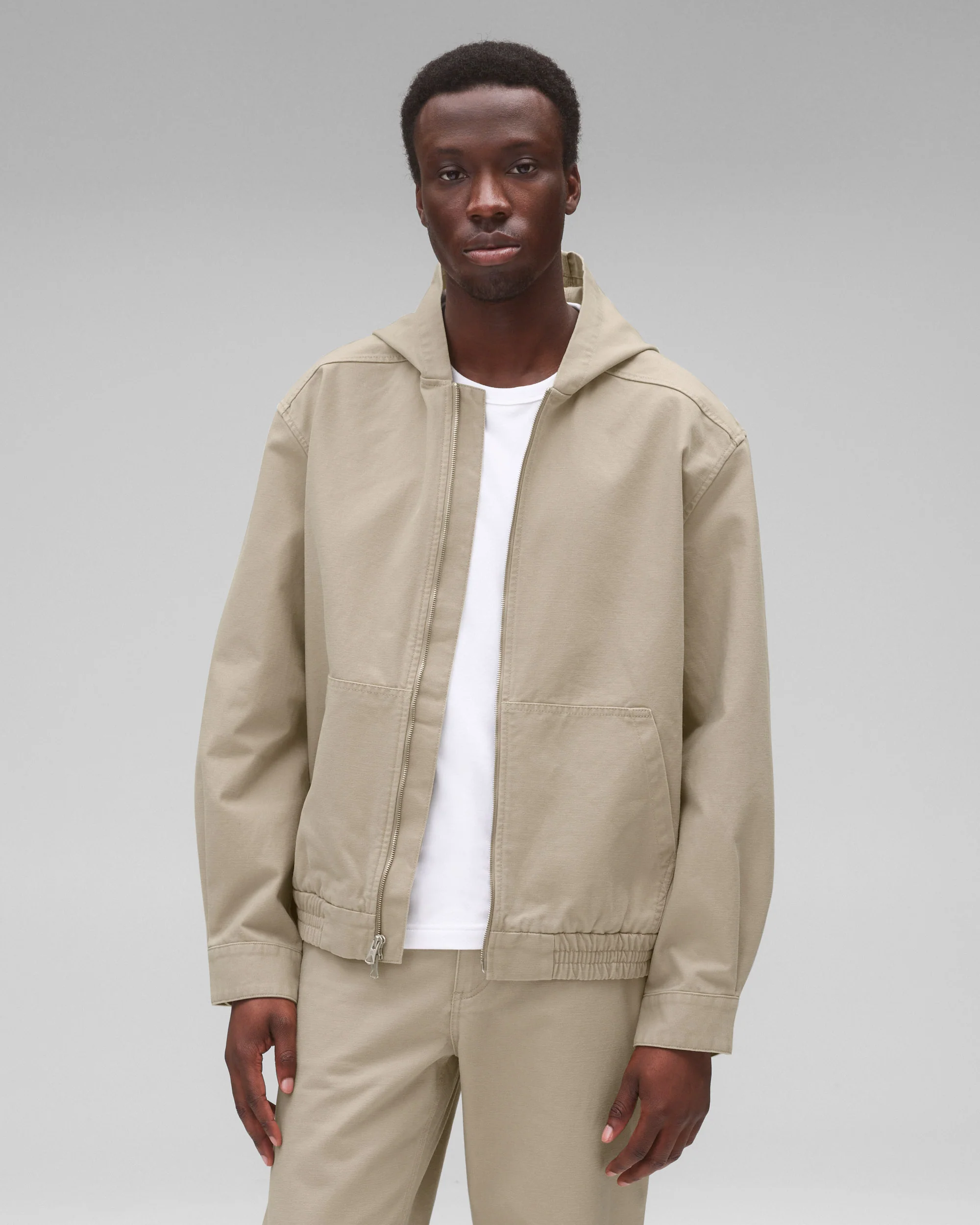 Cotton Canvas Rush Relaxed Hooded Jacket - Image 2