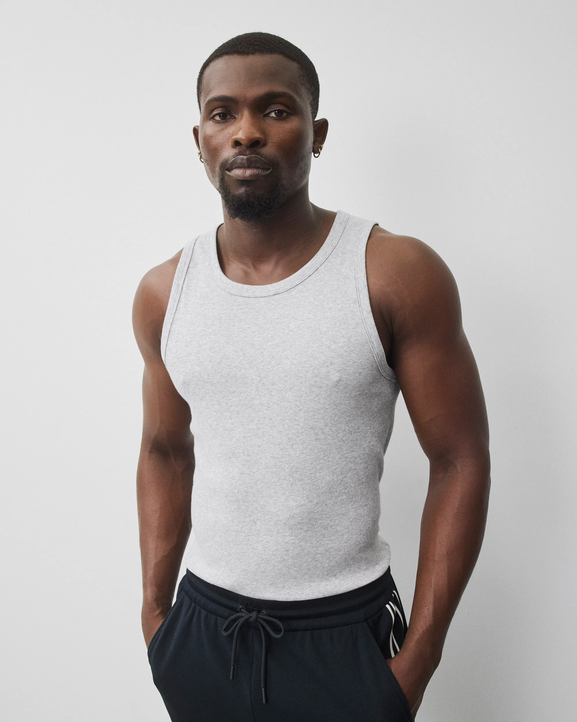 Cotton Rib Slim Tank Top - Image 2