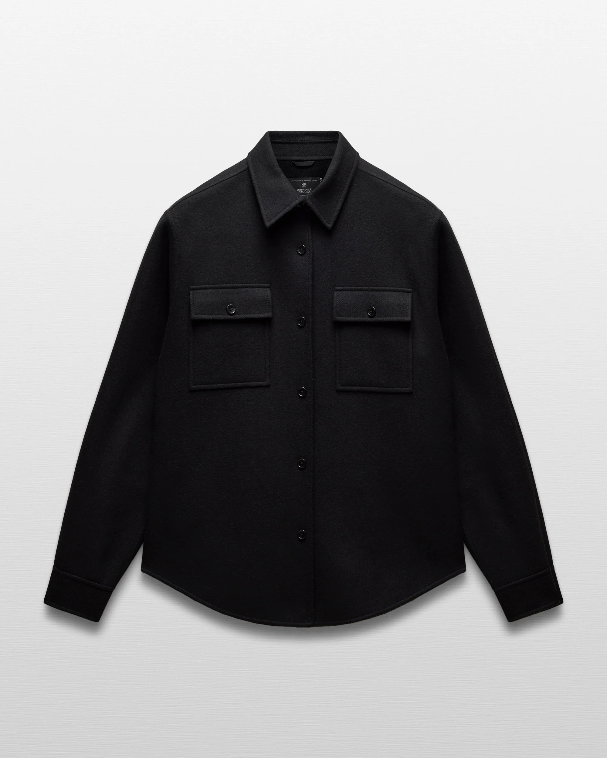 Double Faced Wool Concourse Overshirt - Image 7