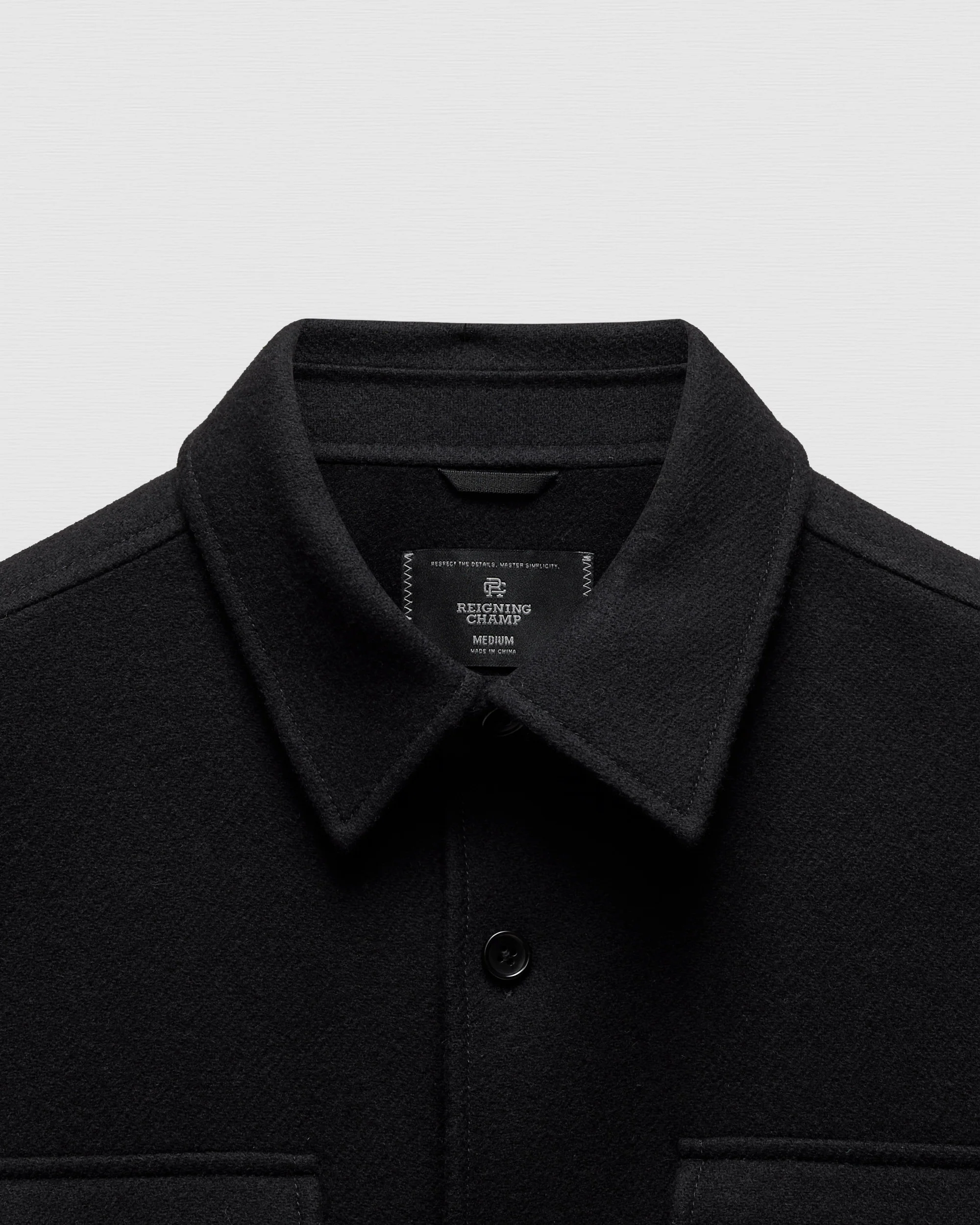 Double Faced Wool Concourse Overshirt - Image 8