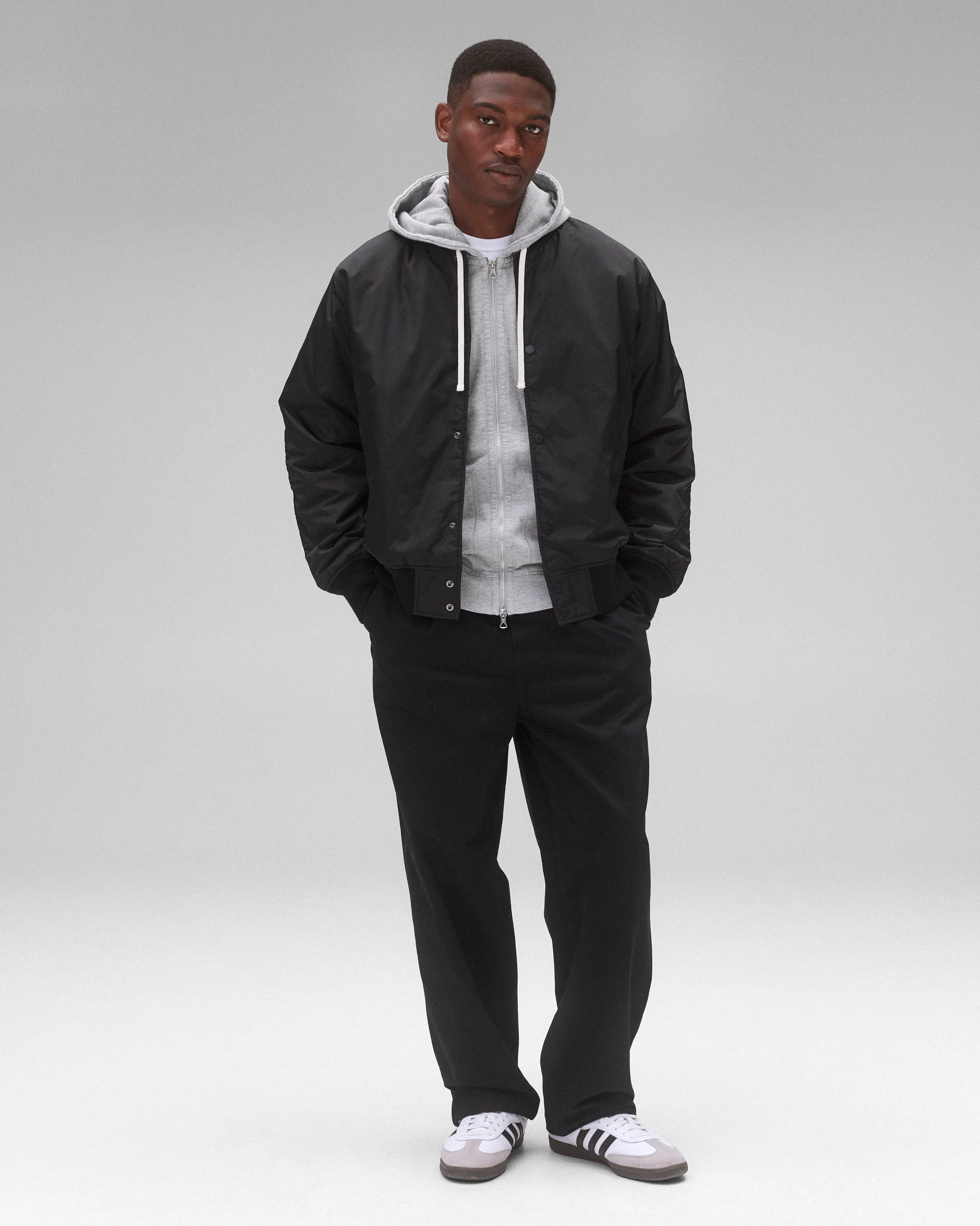 Econyl Satin Nylon Stadium Jacket - Image 3