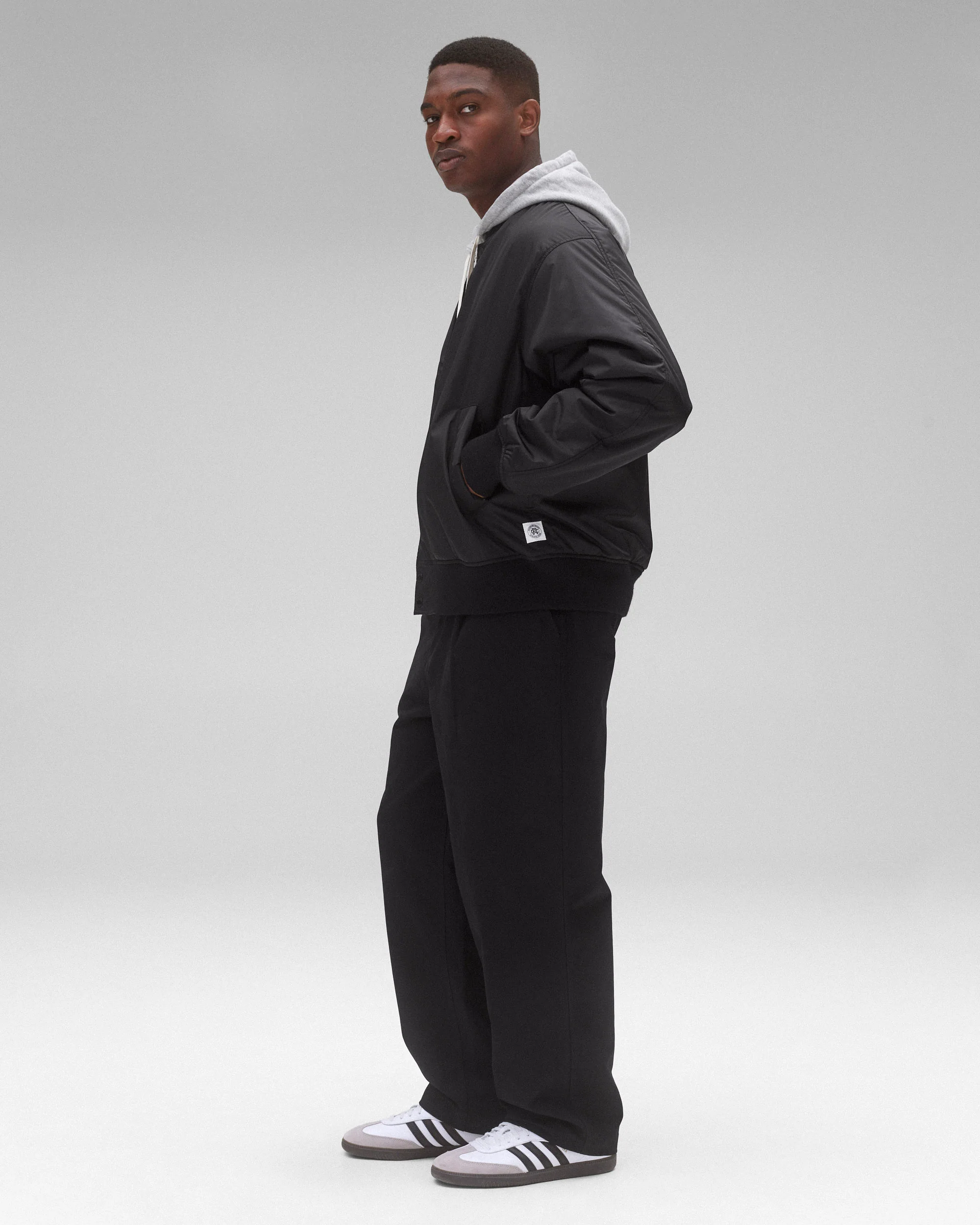 Econyl Satin Nylon Stadium Jacket - Image 4