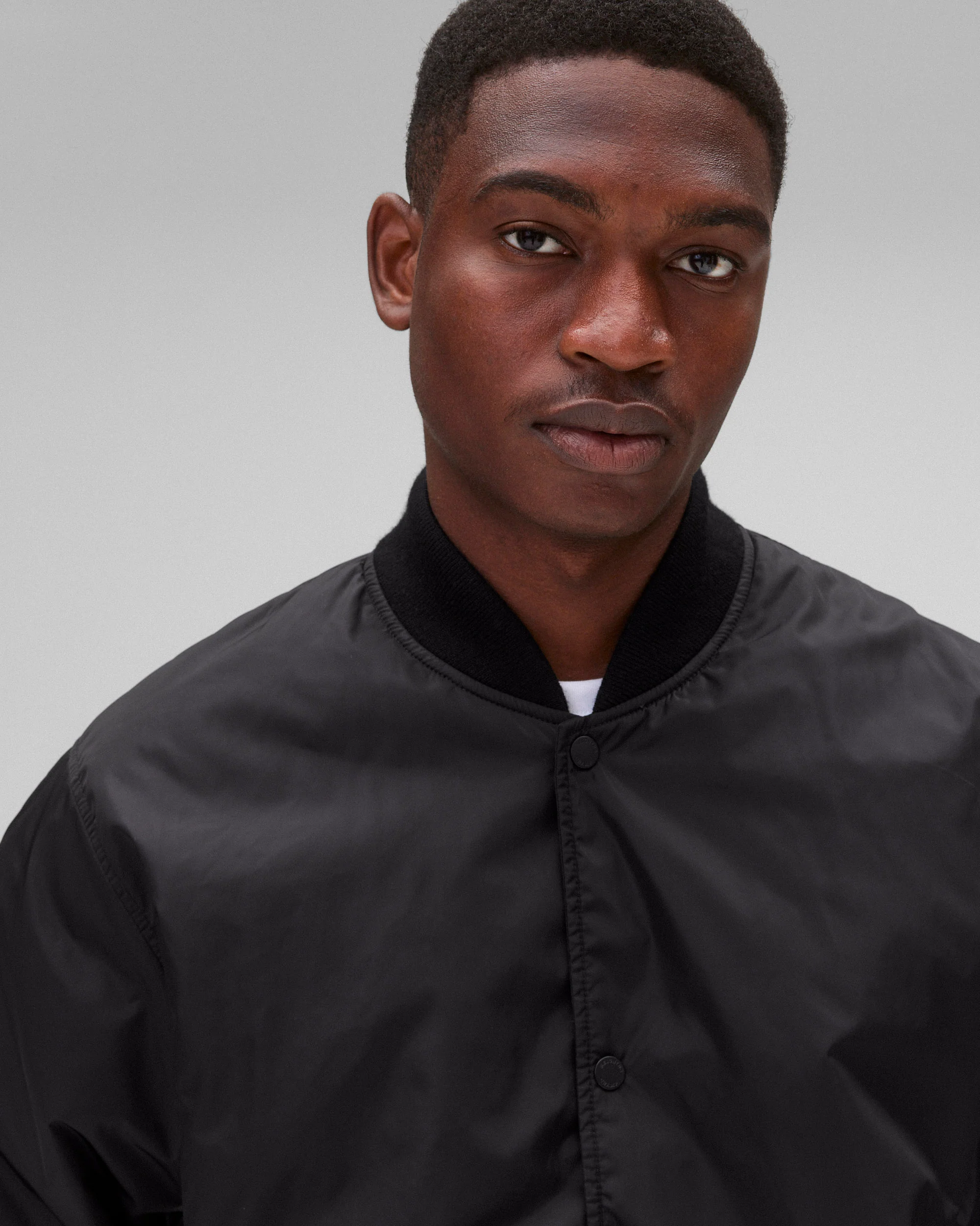 Econyl Satin Nylon Stadium Jacket - Image 6