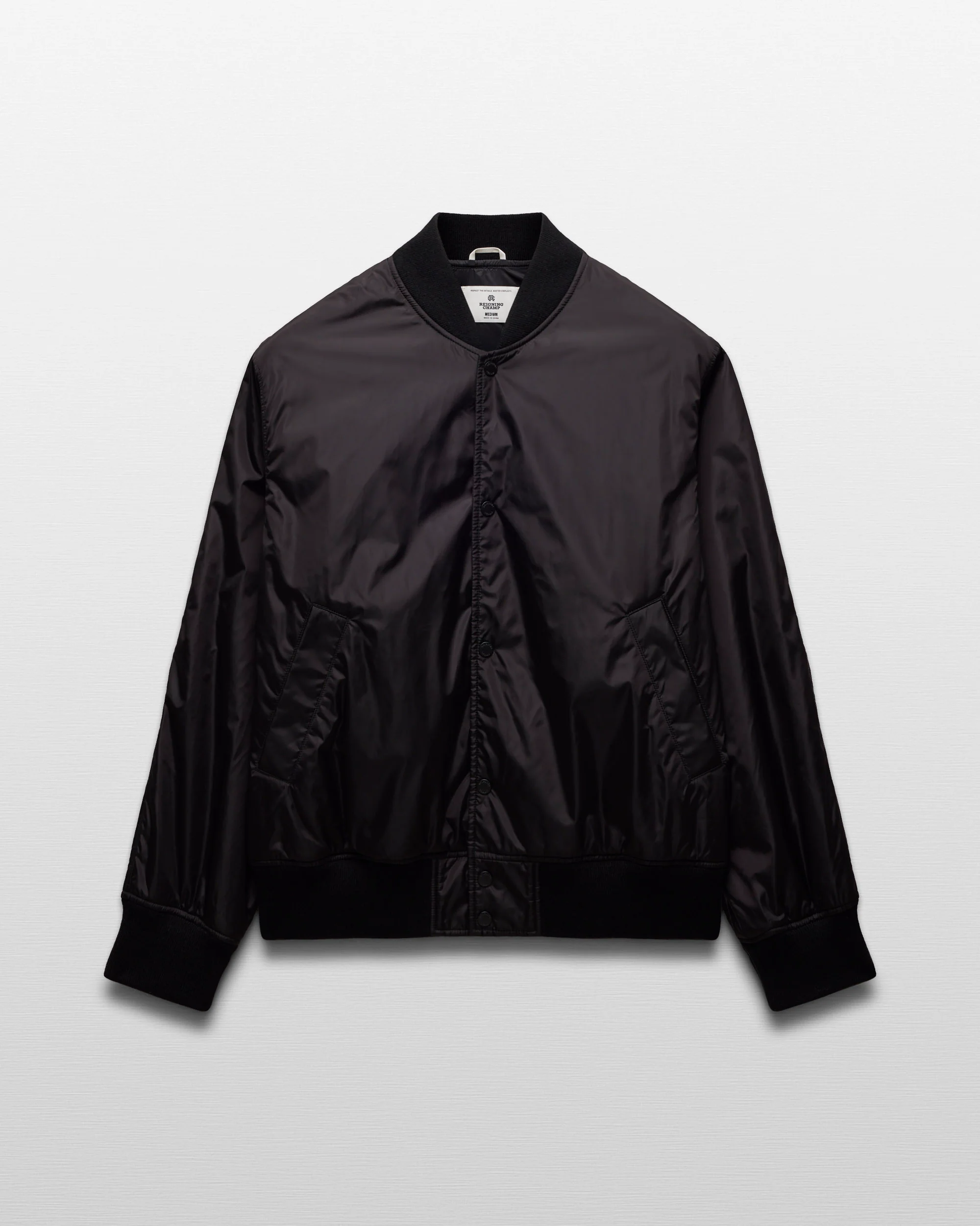 Econyl Satin Nylon Stadium Jacket - Image 8