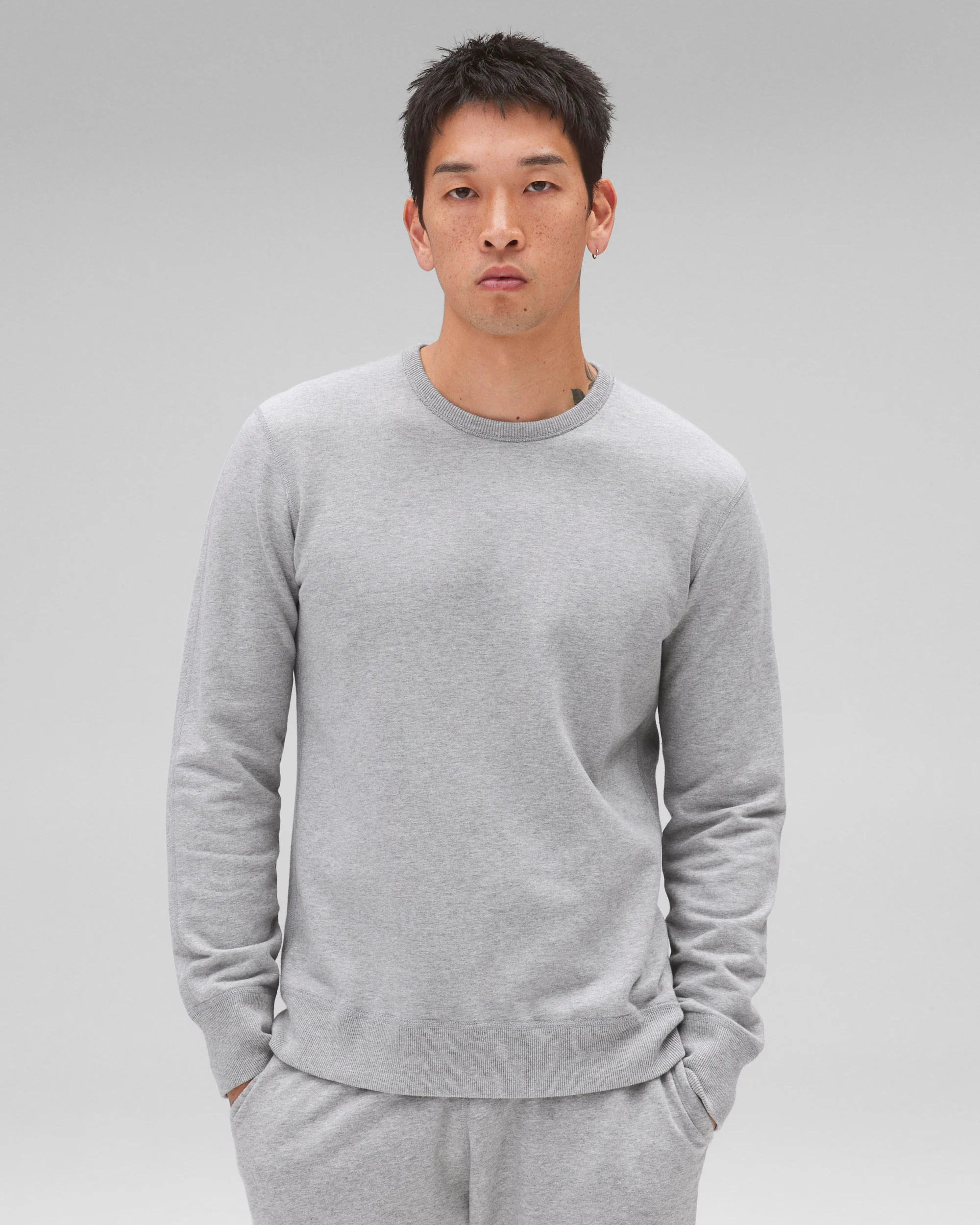 Midweight Terry Slim Crewneck - Image 2