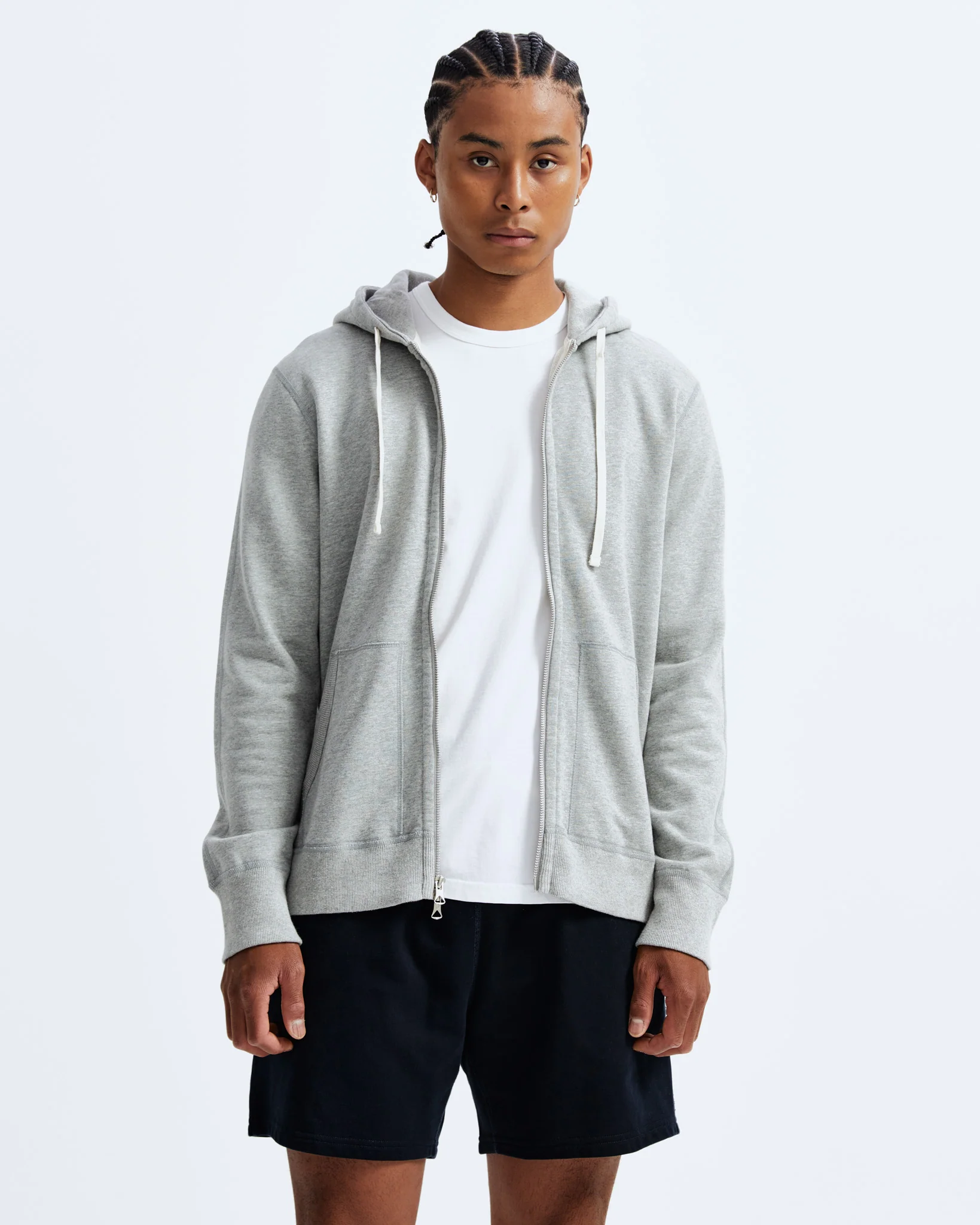 Midweight Terry Slim Zip Hoodie - Image 2