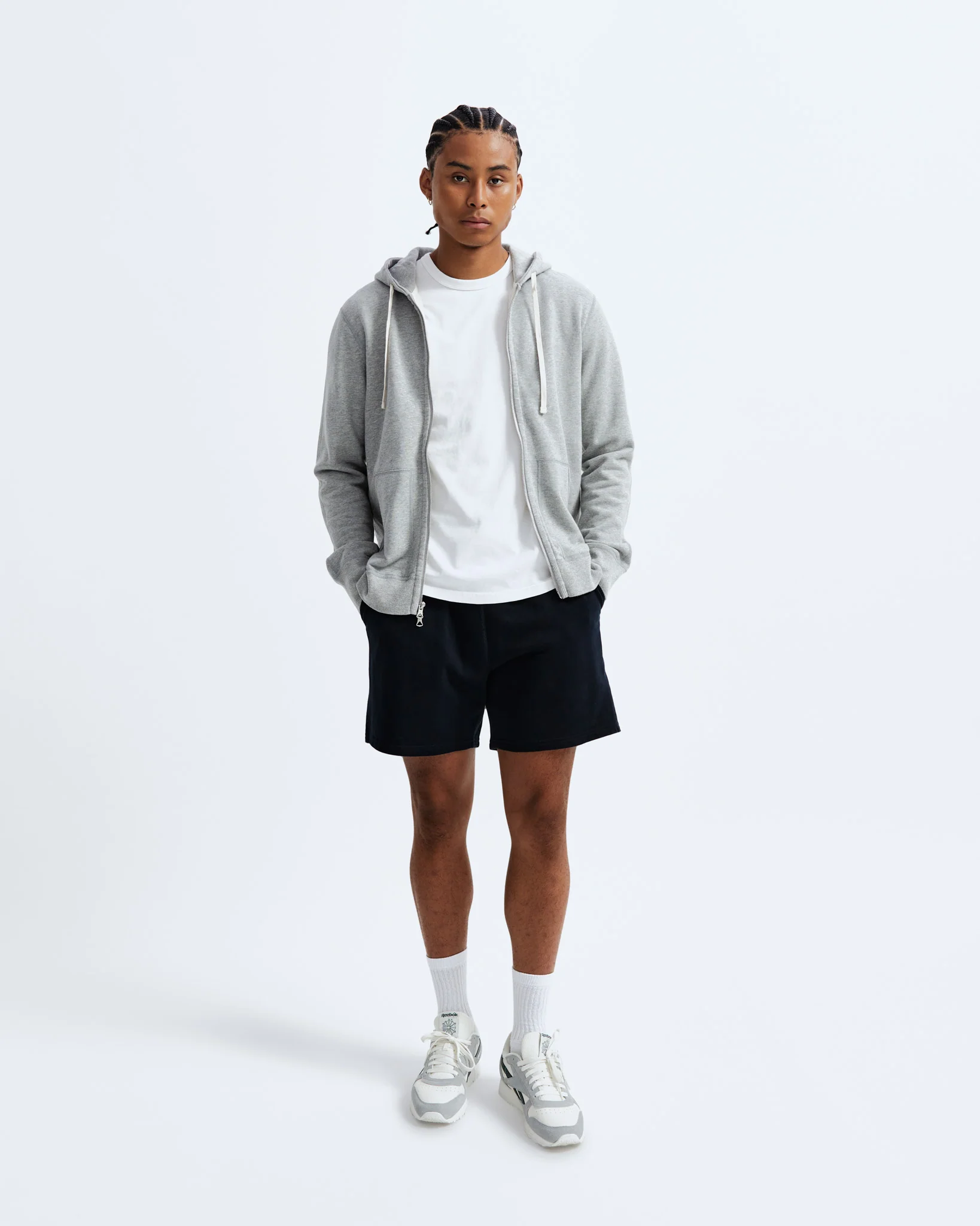 Midweight Terry Slim Zip Hoodie - Image 5