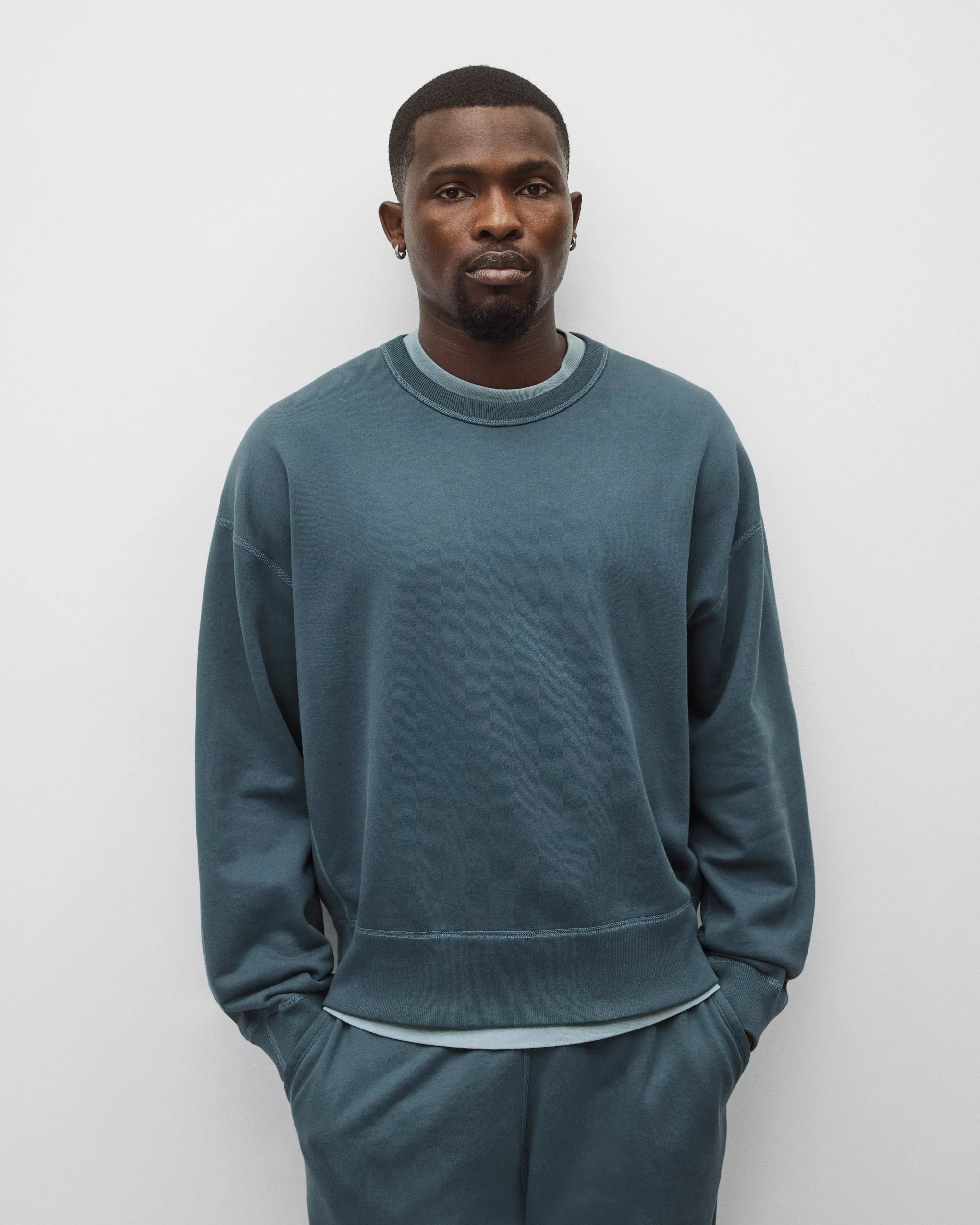 Midweight Terry Relaxed Crewneck - Image 2