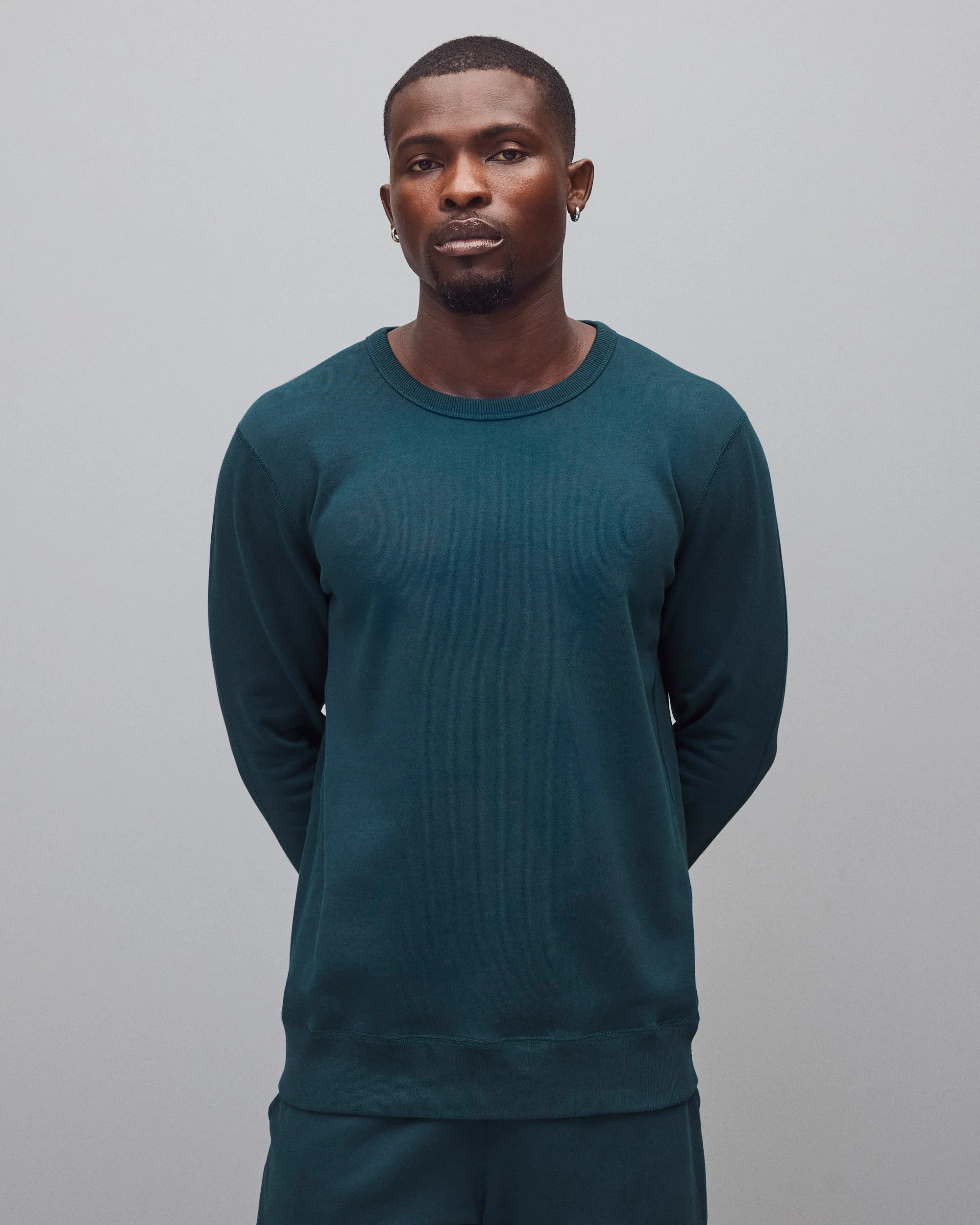 Midweight Terry Slim Crewneck - Image 2