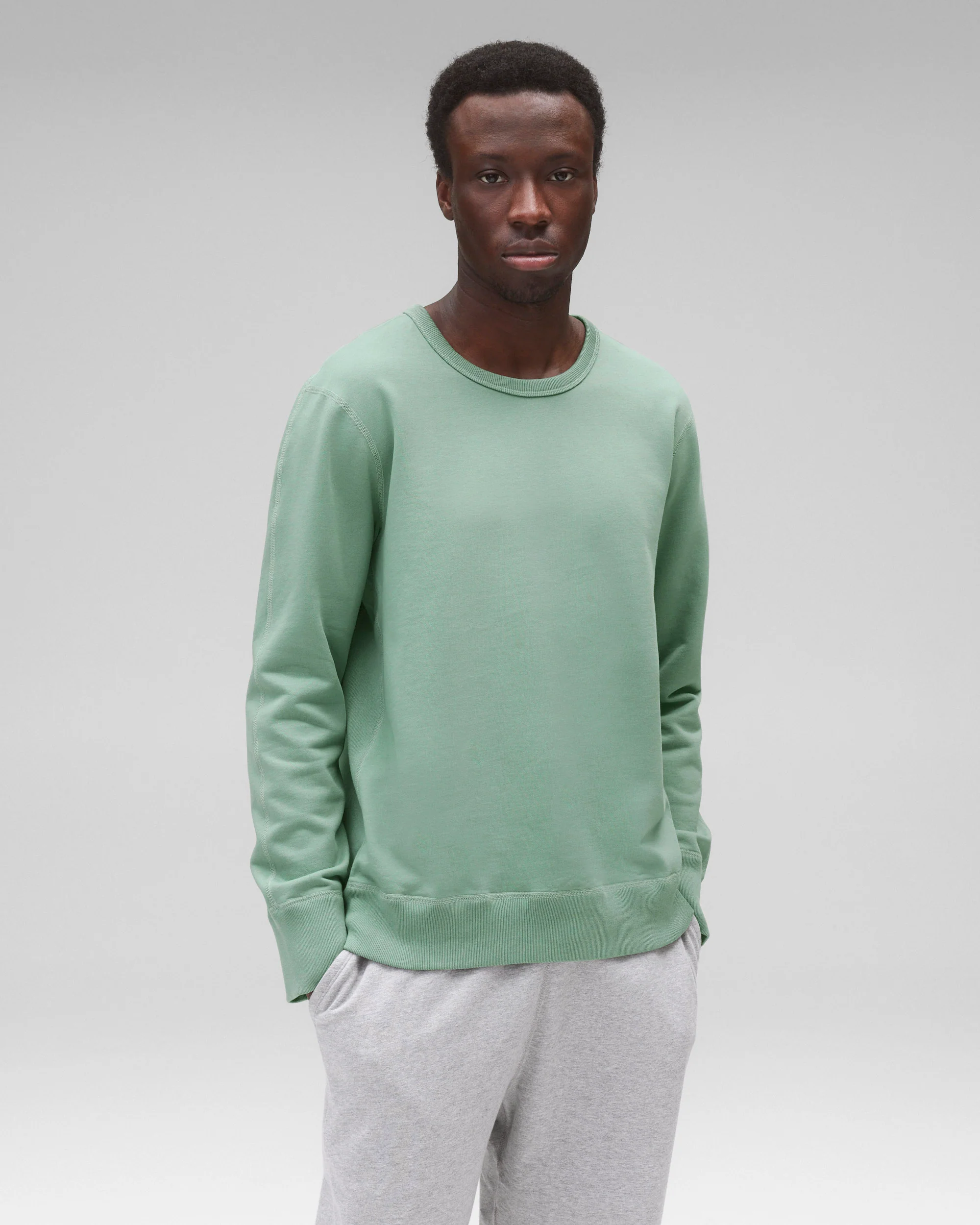 Midweight Terry Slim Crewneck - Image 2