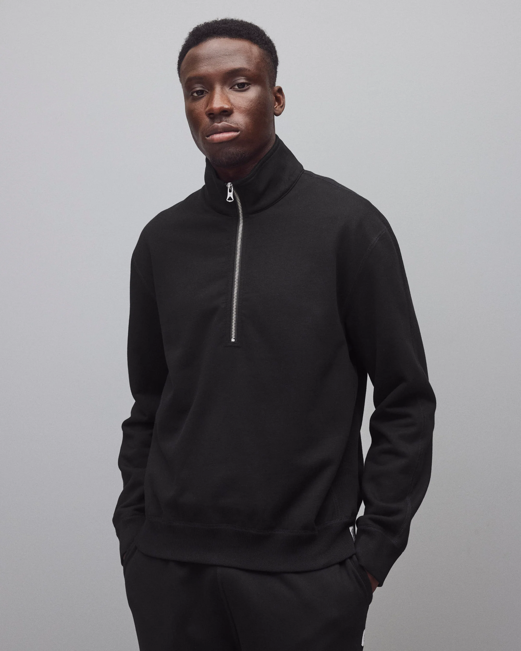 Midweight Terry Standard Half Zip Sweatshirt - Image 2