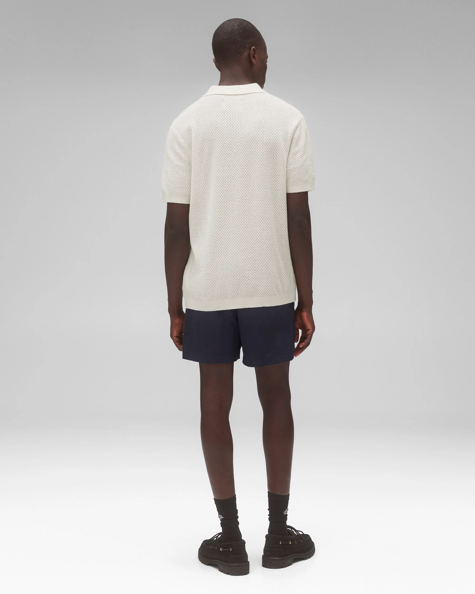 Textured Nylon Deck Slim Swim Short 4.5" - Image 4