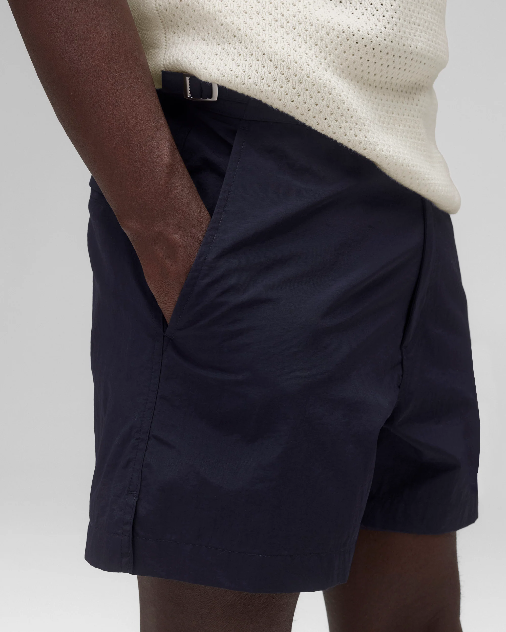 Textured Nylon Deck Slim Swim Short 4.5" - Image 5